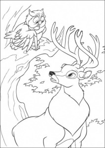 Rozmowa- kolorowanka Jelonek Bambi