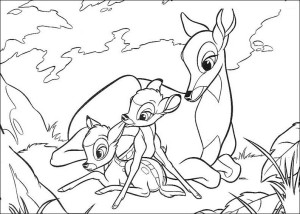 Wesołe zabawy- kolorowanka Jelonek Bambi