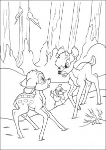 bambi kłóci się z faline