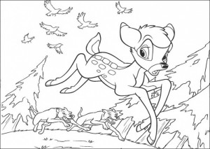 bambi ucieka przed wilkami