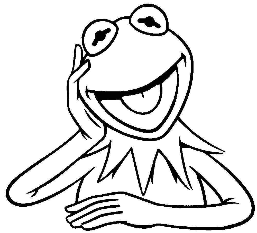kermit żaba kolorowanka