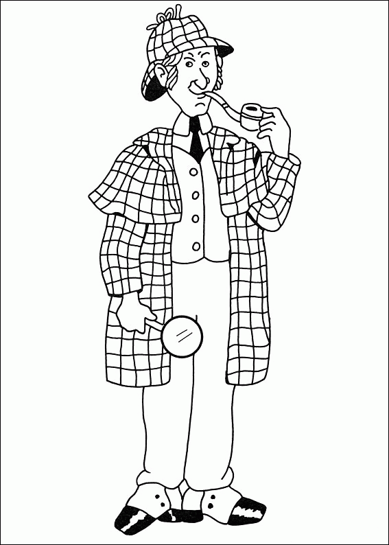 kolorowanka Sherlock Holmes